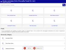 Tablet Screenshot of anutexlaminates.com